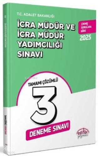 Editör Yayınevi İcra Müdür ve Müdür Yardımcılığı 3 Deneme Tamamı Çözüm