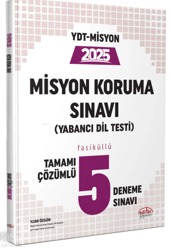Editör YDT Misyon Koruma Sınavı 5 Deneme Sınavı