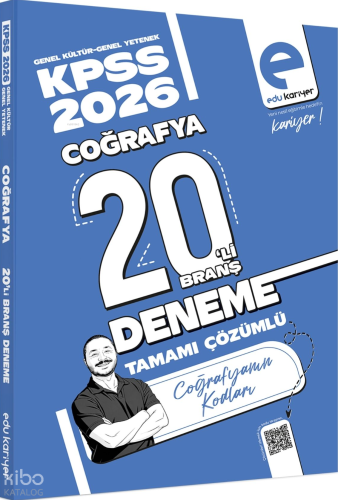 Edu Kariyer Coğrafyanın Kodları 2026 KPSS Coğrafya 20'li Branş Deneme 