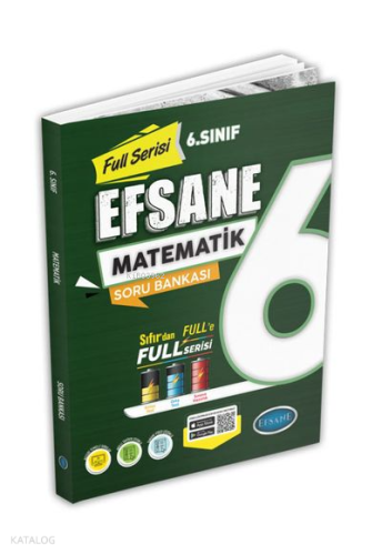 Efsane Yayınları 6.Sınıf Full Serisi Matematik Soru Bankası ( Tamamı Video Çözümlü )