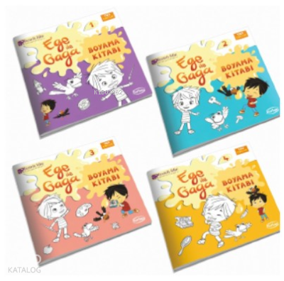 Ege İle Gaga Boyama Kitabı Seti(4 Kitap Set)