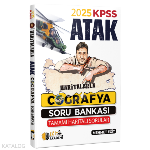 Eğit Akademi 2025 KPSS Haritalarla Atak Coğrafya Soru Bankası
