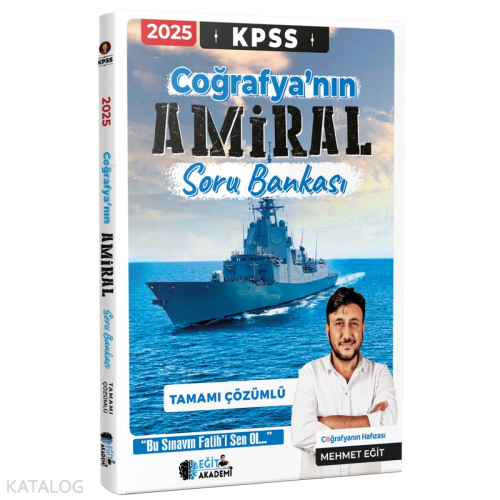 Eğit Akademi MEB-AGS KPSS Coğrafya Amiral Soru Bankası Tamamı Çözümlü