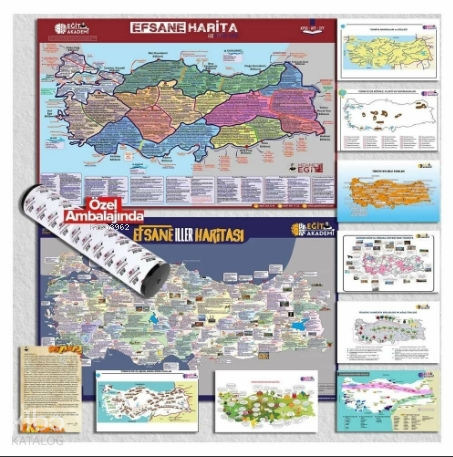 Eğit Akademi MEB-AGS KPSS TYT AYT Efsane 10 lu Harita Seti