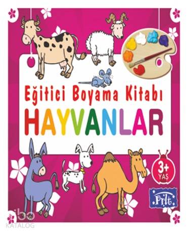 Eğitici Boyama Kitabı - Hayvanlar; 3 Yaş Üstü