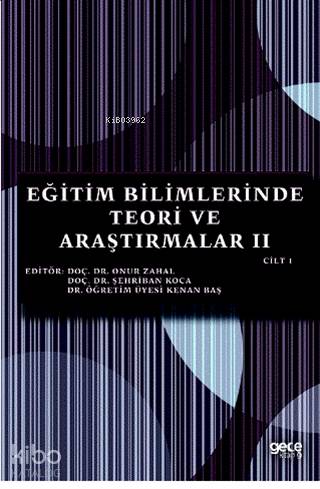 Eğitim Bilimlerinde Teori ve Araştırmalar 2 Cilt 1