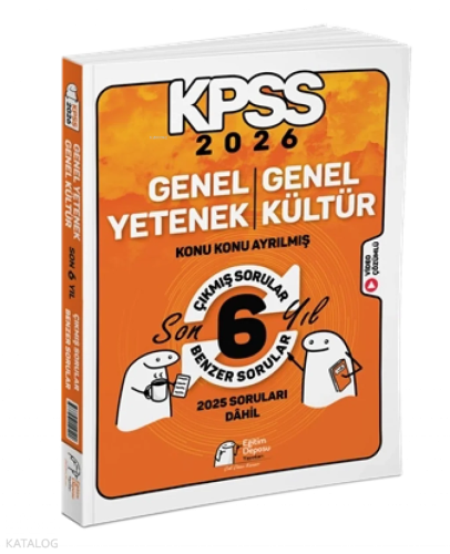 Eğitim Deposu 2026 KPSS Genel Yetenek Genel Kültür Konu Konu Son 6 Yıl Çıkmış - Benzer Sorular