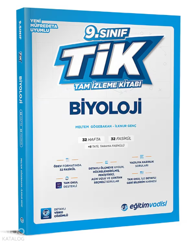 Eğitim Vadisi 2025 9. Sınıf Biyoloji Tik Tam İzleme Kitabı