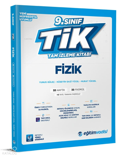 Eğitim Vadisi 2025 9. Sınıf Fizik tam İzleme Kitabı