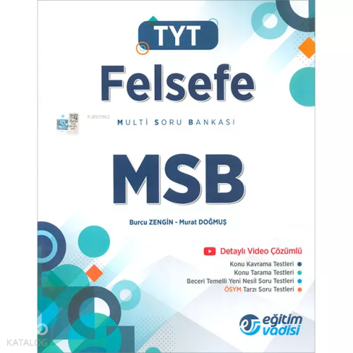Eğitim Vadisi TYT Felsefe MSB Multi Soru Bankası