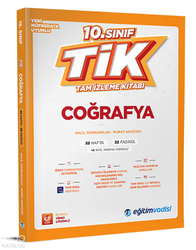 Eğitim Vadisi Yayınları 10.Sınıf Coğrafya Tam İzleme Kitabı