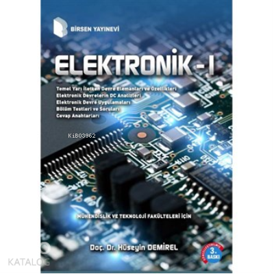 Elektronik 1; Mühendislik ve Teknoloji Fakülteleri İçin