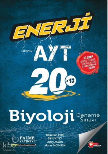 Enerji Ayt Biyoloji 20 Deneme Sınavı (12.Sınıf 1.Dönem Konularını İçerir.)