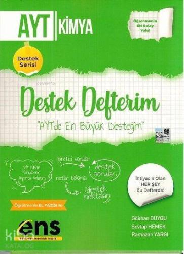 Ens Yayınları AYT Kimya Destek Defterim ENS