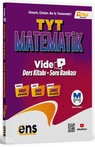 ENS Yayınları YKS TYT Matematik Video Ders Kitabı Soru Bankası Çözümlü