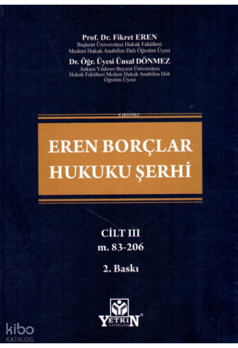 Eren Borçlar Hukuku Şerhin