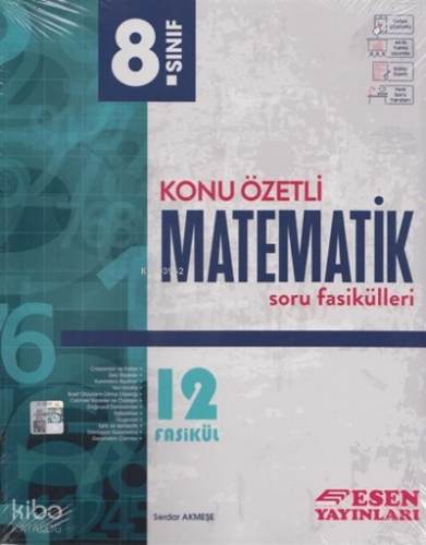 Esen 8.Sınıf Matematik Konu Özetli Soru Fasikülleri