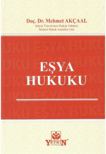 Eşya Hukuku - Kitapiks.com