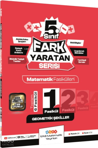 Etkili Matematik 5. Sınıf Geometrik Şekiller Fark Yaratan Fasikül 1