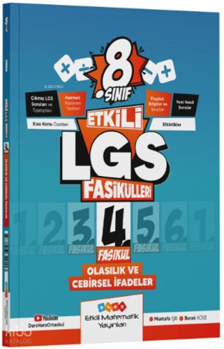 Etkili Matematik Yayınları 8. Sınıf Etkili LGS Fasikül Olasılık ve Cebirsel İfadeler 4