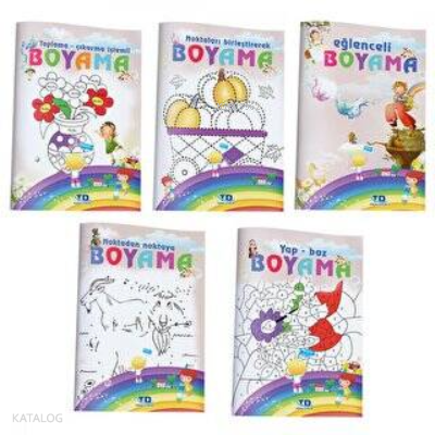 Etkinlikli Boyama Kitabı(5 Kitap)