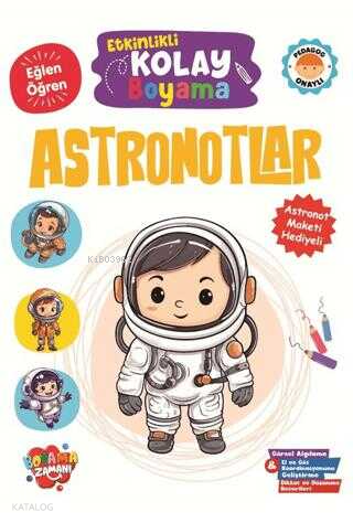 Etkinlikli Kolay Boyama - Astronotlar
