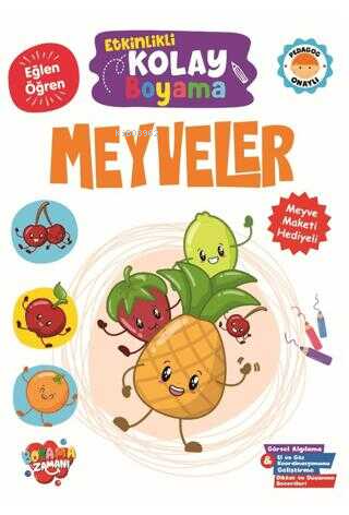Etkinlikli Kolay Boyama - Meyveler - Kitapiks.com
