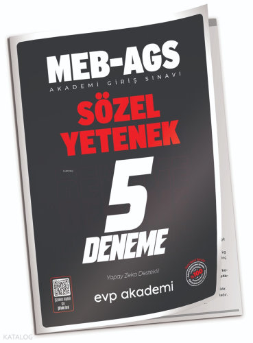 EVP Akademi MEB-AGS Sözel Yetenek 5 Deneme Çözümlü