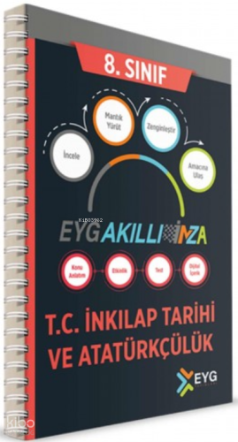 EYG Akıllı İmza 8.Sınıf İnkılap Tarihi Ve Atatürkçülük Akıllı Defter