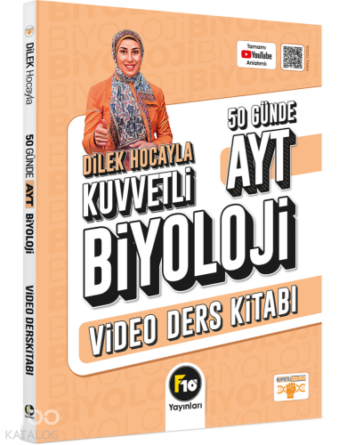 Dilek Hocayla 50 Günde AYT Biyoloji Video Ders Kitabı F10 Yayınları