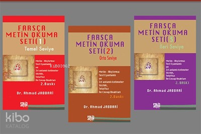 Farsça  Metin Okuma Seti 3 Cilt