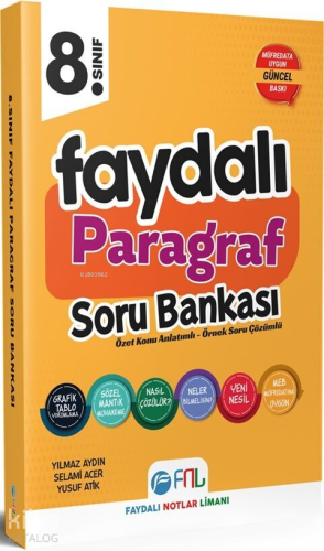 Faydalı Notlar Limanı Yayıncılık 8. Sınıf Faydalı Paragraf Soru Bankası