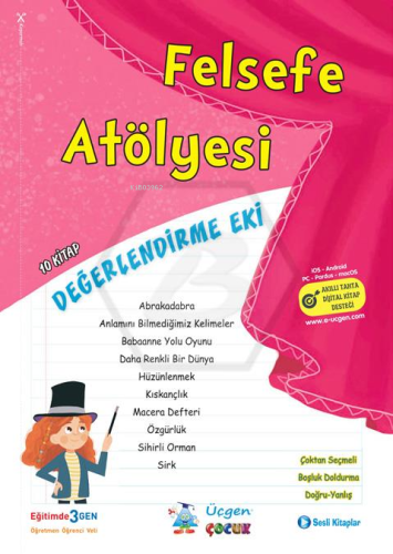 Felsefe Serisi - 32 Sayfa (10 Kitaplı Okuma Seti + Değerlendirme Eki) Kutulu