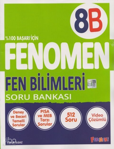 Fenomen 8. Sınıf Fenomen Fen Bilimleri B Soru Bankası