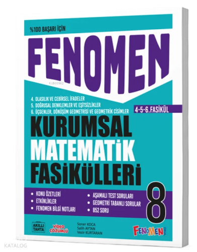 Fenomen Kitap 8 Kurumsal Matematik Fasikülleri (4-5-6. Fasikül)