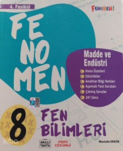 Fenomen Kitap 8. Sınıf Fen Bilimleri 4. Fasikül Madde ve Endüstri