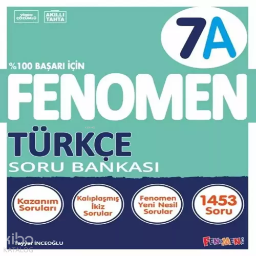 Fenomen Okul 2024 7. Sınıf Türkçe Soru Bankası A Yeni Nesile Kolay Geçiş