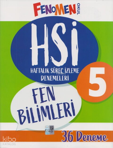Fenomen Okul Yayınları 5. Sınıf Fen Bilimleri HSİ Haftalık Süreç İzlem