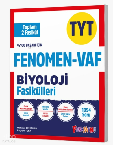 Fenomen - Vaf Tyt Biyoloji Fasikül Seti (2 Fasikül)