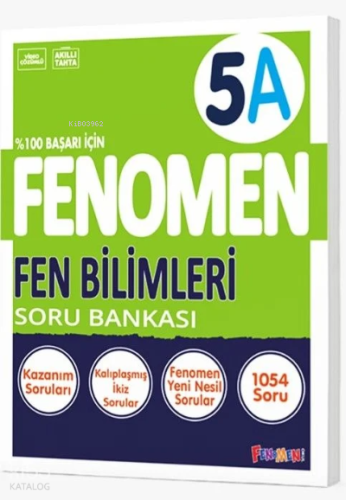 Fenomen Yayınları 5. Sınıf Fen Bilimleri A Soru Bankası