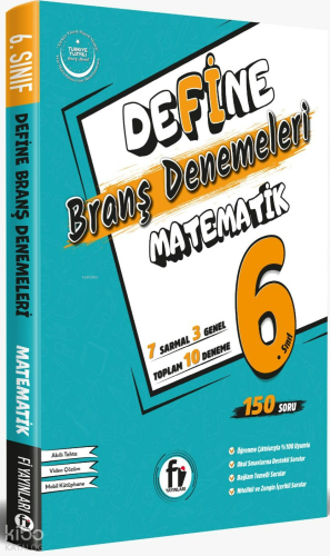 Fi Yayınları 6. Sınıf Define Matematik Branş Denemeleri Maarif Model