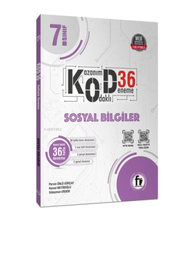 Fi Yayınları 7.sınıf Sosyal Bilgiler Kod 36 Deneme