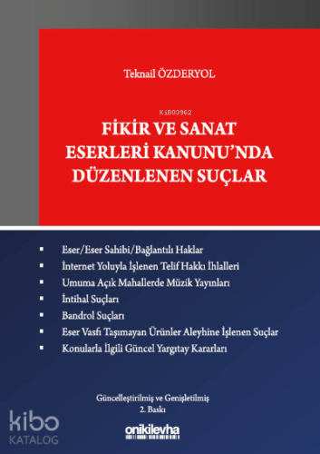 Fikir ve Sanat Eserleri Kanunu'nda Düzenlenen Suçlar
