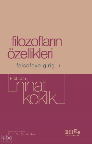 Filozofların Özellikleri Felsefeye Giriş II