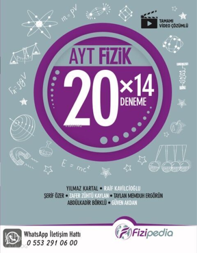 Fizipedia Yayınları AYT Fizik 20 x 14 Deneme