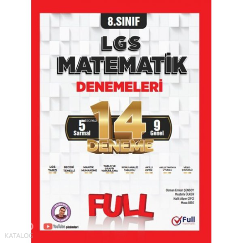 Full Matematik Yayınları 8. Sınıf LGS Matematik 14 lü Branş Denemeleri