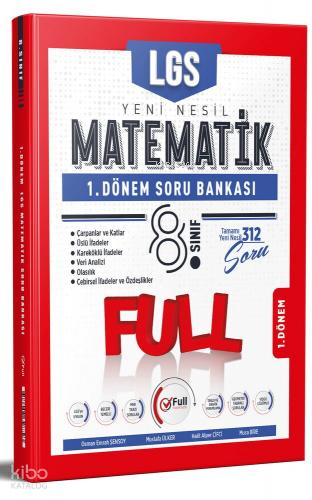 Full Matematik Yayınları 8. Sınıf Matematik 1. Dönem Soru Bankası Özel Baskı - 2023
