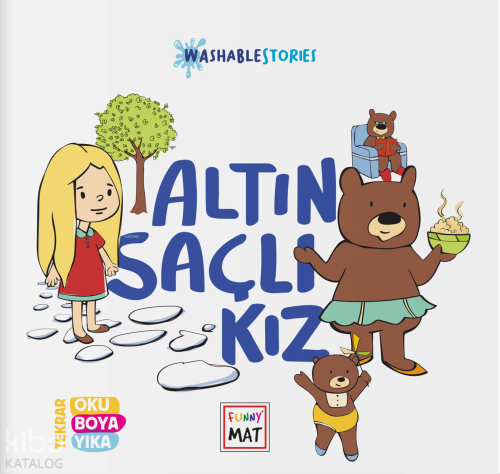 Funny Mat Yıkanabilir Hikaye Kitabı Altın Saçlı Kız