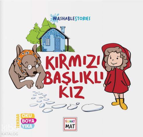 Funny Mat Yıkanabilir Hikaye Kitabı Kırmızı Başlıklı Kız