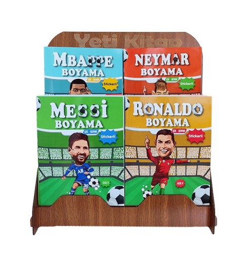 Futbolcular Boyama Kitapları Standı (Kasa Önü 125 Kitap)